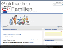 Tablet Screenshot of goldbacher-familien.de